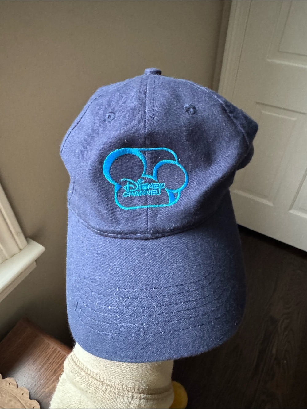 Disney Navy Blue Baseball Cap with Teal Logo